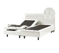 Adjustable Bed Boucle DUKE 180 x 200 cm (EU Super King) Off-White