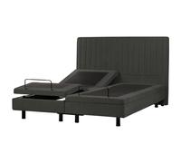 Adjustable Bed Fabric CASTELLAN 180 x 200 cm (EU Super King) Dark Grey