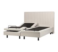 Adjustable Bed Fabric CASTELLAN 180 x 200 cm (EU Super King) Light Beige