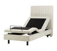 Adjustable Bed Fabric CASTELLAN 90 x 200 cm (EU Single) Beige