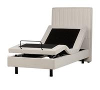 Adjustable Bed Fabric CASTELLAN 90 x 200 cm (EU Single) Light Beige