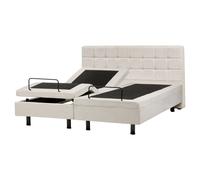 Adjustable Bed Fabric DUKE 160 x 200 cm (EU King Size) Light Beige