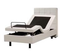 Adjustable Bed Fabric DUKE 80 x 200 cm (EU Small Single) Light Beige