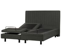 Adjustable Bed Fabric CASTELLAN 180 x 200 cm (EU Super King) Dark Grey