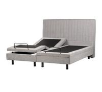 Adjustable Bed Fabric DUKE II 180 x 200 cm (EU Super King) Light Grey