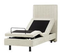 Adjustable Bed Fabric DUKE II 80 x 200 cm (EU Small Single) Beige