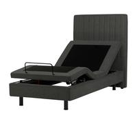 Adjustable Bed Fabric DUKE II 90 x 200 cm (EU Single) Dark Grey