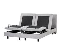 Adjustable Bed Fabric VICEROY 180 x 200 cm (EU Super King) Light Grey