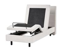 Adjustable Bed Fabric VICEROY 90 x 200 cm (EU Single) Light Beige