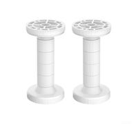 Adjustable Bed Head Fixer for Stability - Anti-Shake, Anti-Sway Support with Shock-Absorbing Pads, Fits Gaps 60-145mm, White PPA Bracket(115-125MM)