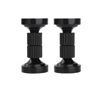 Adjustable Bed Head Stabilizer with EVA Shock-Absorbing Mat, 3mm Wall-Adhesive Backing & Tool-Free Installation, Black (2-Pack)