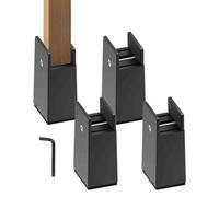 Adjustable Bed Risers, 4 PCs Furniture Risers with Screw Clamp Heavy Duty Sofa Tables Chair Risers for Furniture Leg Diameters From 0.8 to 1.6 inch