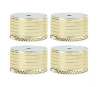 Adjustable Bed Table Legs Riser Base 4 Pack 23 37mm for Supporting Beds and Various For Furniture Against Unstable Surfaces (Gold)