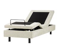 Adjustable Bed without Headboard Fabric DUKE II 80 x 200 cm (EU Small Single) Beige