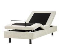 Adjustable Bed without Headboard Fabric CASTELLAN 90 x 200 cm (EU Single) Beige