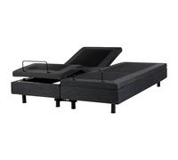 Adjustable Bed without Headboard Fabric DUKE 160 x 200 cm (EU King Size) Dark Grey