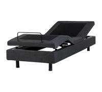 Adjustable Bed without Headboard Fabric DUKE 90 x 200 cm (EU Single) Dark Grey