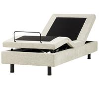 Adjustable Bed without Headboard Fabric DUKE II 80 x 200 cm (EU Small Single) Be