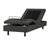 Adjustable Bed without Headboard Fabric DUKE II 80 x 200 cm (EU Small Single) Dark Grey