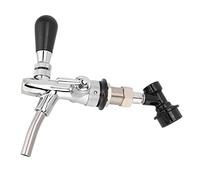 Adjustable Beer Faucet, G5/8in Thread Stainless Steel Draft Beer Keg Tap with Ball Lock Liquid Disconnect Beer Dispenser for Home Brew