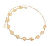 Adjustable Belly Chain With Shell And Faux Pearls Styles Waistlace Coastal Inspired Body Jewelry For Women Alloy Shell Waist Jewelry