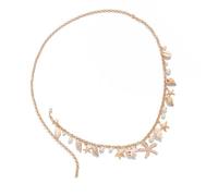 Adjustable Belly Chain With Shell And Faux Pearls Styles Waistlace Coastal Inspired Body Jewelry For Women Alloy Shell Waist Jewelry