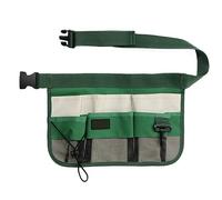Adjustable Belt Restaurant Multi-Pockets Electrician Apron Waist Tool Bag Home Cleaning Garden Screwdriver Oganizer Oxford Cloth (Color : Green)