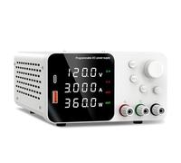Adjustable Bench Power Supply 30V 5A 10A Lab Adjustable DC Power Supply with 4-Digit LED Display; USB-A/Type-C 5V/3.6A Fast Charge with Adjustment(TPS1203 White)