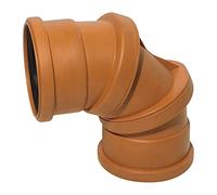 Adjustable Bend (Double Socket) 110mm Underground Drainage Pipe Fittings Bend Trap Gulley Socket Grid Coupler