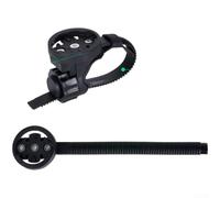 Adjustable Bicycle Computer and Accessory Mount Holder for GARMIN Featuring Tool Installation and Protective Rubber Contact Points for Handlebars (C)