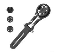 Adjustable Bicycle Computer Bracket Lightweight Stand for Cateye/Garmin/Bryton Quick and Easy Setup (Black)