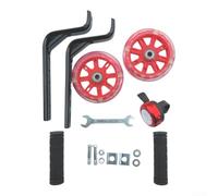 Adjustable Bicycle Stabilisers 12 to 20 Inch Quiet Wheels with Motion Lights for Children Riding(Red)