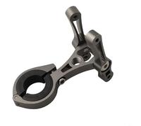 Adjustable Bike Bottle Cage Adapter Double Mount Rust Resistant Aluminum Alloy Fits 22.2-31.8mm Bars Road Mountain Electric Kids Bikes with 90 Degree Swivel Multi Color For Cycling(Titanium)