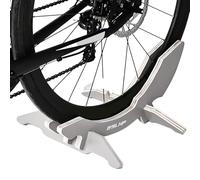 Adjustable Bike Parking Stand - metal bicycle support rack, stable Load-bearing holder system, anti slip wheel rest | compact storage organizer for home garage apartment shed workshop yard bike