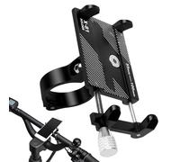 Adjustable Bike Phone Mount - Safe Motorcycle Holder, Sports Handlebar Stand, GPS Display Support | Reliable Phone Mount to Drive Commuting Riding Live Streaming Calling Video Recording