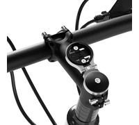 Adjustable Bike Stem Top Cap Computer Mount for Garmin Edge Explore, Lightweight Aluminum Alloy Bicycle GPS Computer Headset Cap Cover Mount, Combo Compatible with Bryton, Wahoo, and CATEYE Grey