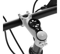 Adjustable Bike Stem Top Cap Computer Mount for Garmin Edge Explore, Lightweight Aluminum Alloy Bicycle GPS Computer Headset Cap Cover Mount, Combo Compatible with Bryton, Wahoo, and CATEYE Black