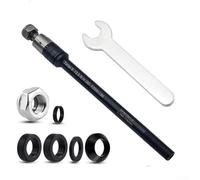 Adjustable Bike Trailer Thru Axle 160-178mm M12x1.0 Thread Compatible With For Thule For Qeridoo Croozer Aluminum Alloy Cargo Hitch Adapter Including Wrench