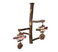 Adjustable Bird Stand Improve The Living Of Birds With Versatile Stand Easy To Clean For Bird Habitat Parrot Toy Ladder Perch Cage Nature Wood Parrot Chew Toy