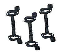 Adjustable Black Identical Connector for Baby Stroller Two Strollers | Iron and Plastic Build, Twin Pushchair Use, Outdoor Walking, Baby-sitting, Detachable Design