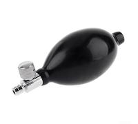 Adjustable Black Rubber Pump Bulb Air Inflation Ball for Sphygmomanometer, for Cervical Traction, Inflatable Cushion, Massage Pillow, Natural Latex Material