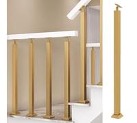 Adjustable Black Square Stair Baluster Post 270° Metal Railing for Indoor & Outdoor Use Staircase Support Modern Design Safe & Stylish il Solution