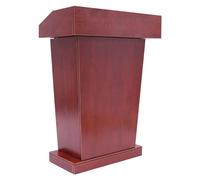 Adjustable Black Wooden Lectern Pulpit with Drawer - Sturdy Classroom Podium for Churches, Conferences & Offices, Supports 110.23lbs, 27.5"x14"x43.3"