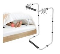 Adjustable Blanket Lifter for Feet, Bed Cradle Support Frame with 4 Sheet Clips, Height Adjustable Blanket Support Bar for Arthritis, Sensitive Feet and Recovery Comfort