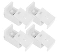 Adjustable Blind Brackets White Iron Mounting Set 4pcs