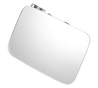 Adjustable Blind Spot Car Mirror with 360 Degree Wide Angle | Steel Clip and Glass Build, Silver Finish, Quick Fit for Pillar Trim, Lane Changes and Highway Merging
