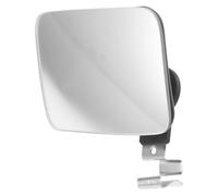 Adjustable Blind Spot Mirror 360 Degree Wide Angle for Cars | Steel Clip and Glass Build, Quick Fit on Pillar Trim, Silver Finish, for Reversing and Lane Changes