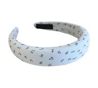 Adjustable Blue Checkered Sponge Hairband With Elegant Bow Comfortable Hair Accessories For Girls Women