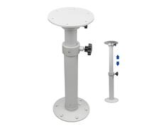 Adjustable Boat Table Pedestal - Aluminum Alloy Compact Mount Lift Tool,Adjustable Height RV Table,for Family Adults Men Women Marine Boat Yacht Outdoor Yard