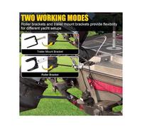 Adjustable Boat Transom Saver 22-35 in,Heavy Duty Aluminum Outboard Motor Support for Boat Trailer Towing,Transom Saver